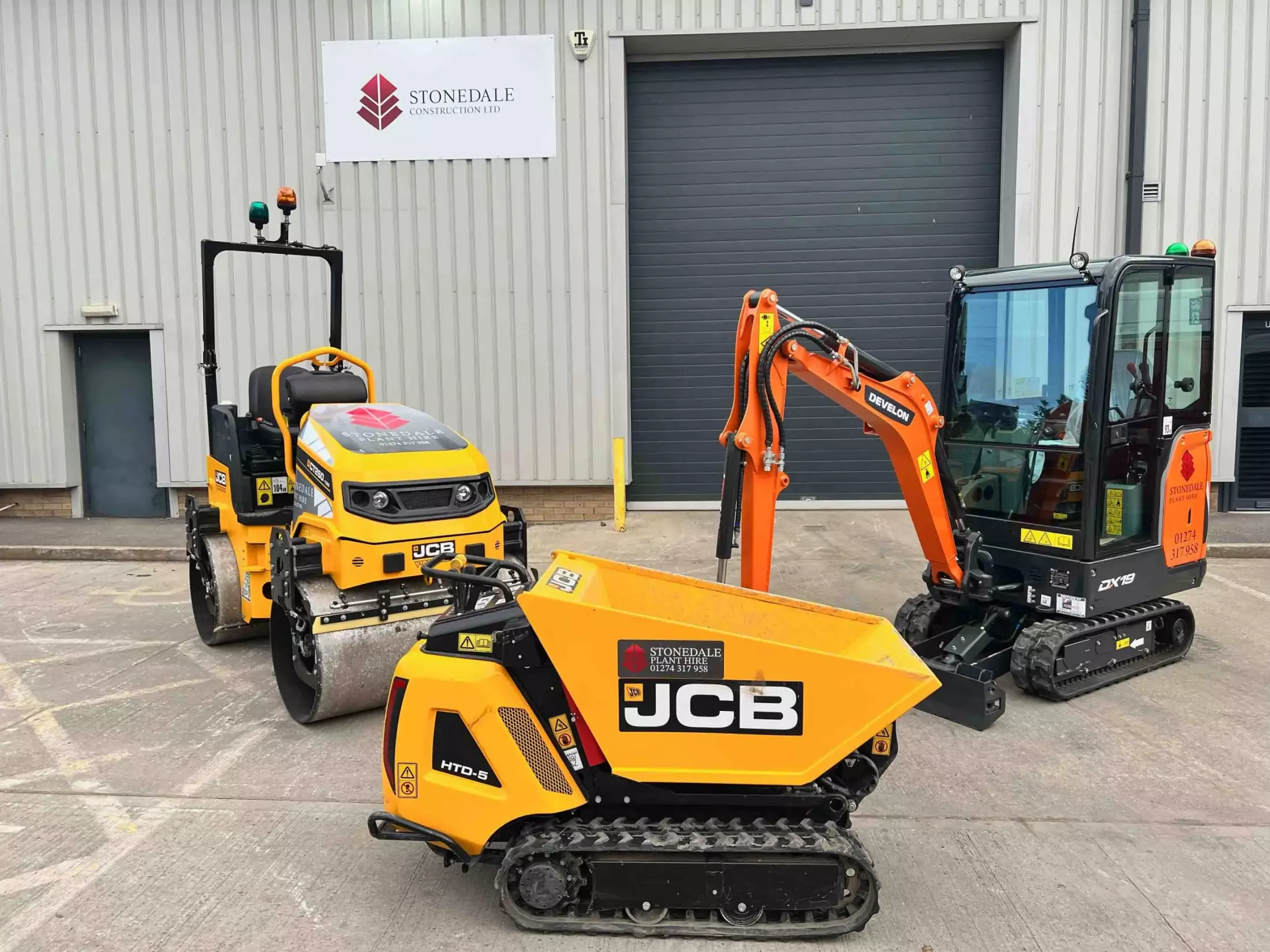 Plant hire West Yorkshire Cleckheaton Stonedale Construction