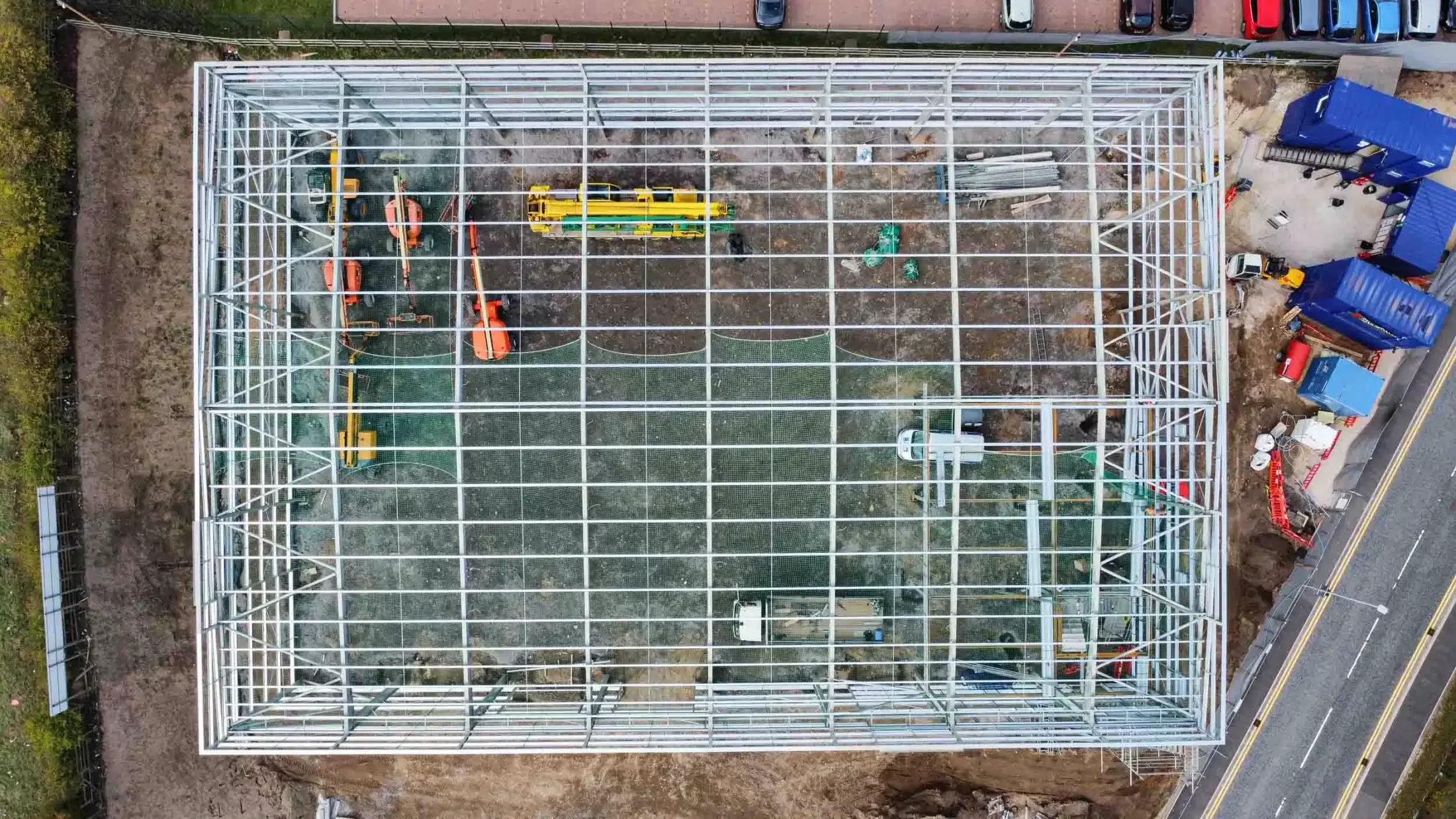 Symmetry Park_Blyth_Stonedale_Construction_10_10_25-1 Stonedale completed the construction of a new 19,000 ft² industrial unit with ancillary first-floor offices and a large, reinforced concrete yard in Blyth, Nottinghamshire.