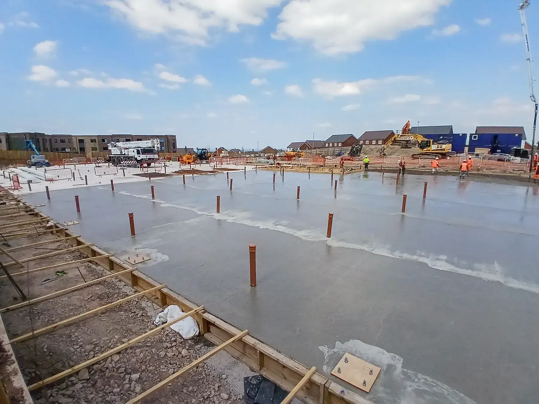 Stonedale-Construction-Lidl-Telford-Project-6 Concrete floor slab construction for the new Lidl Telford retail store